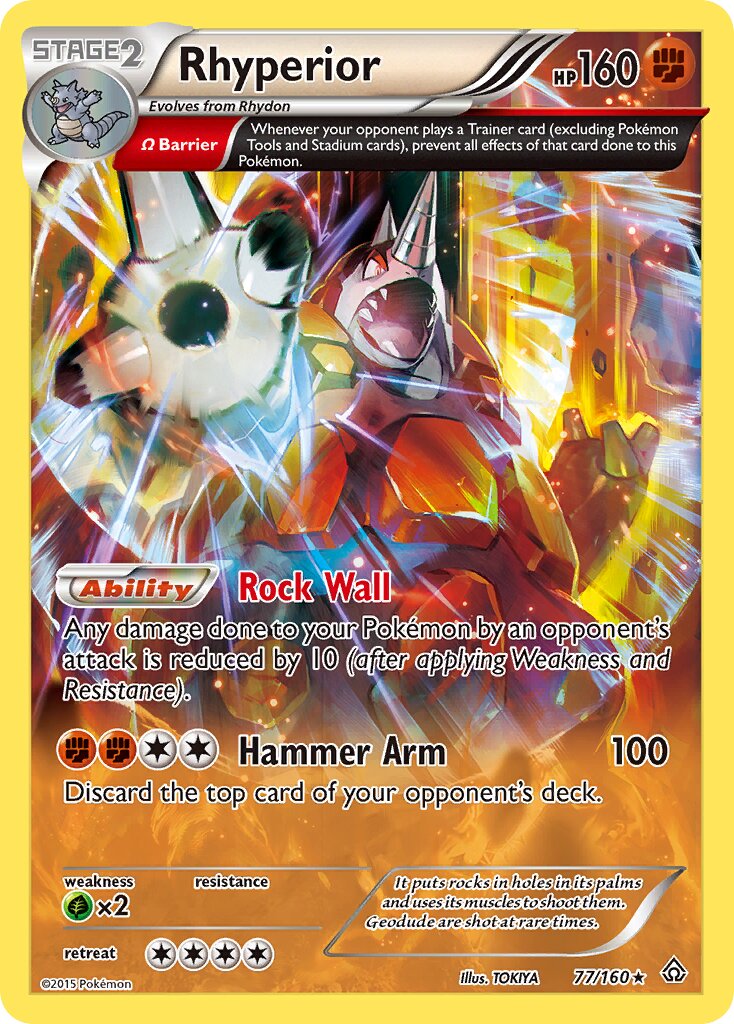 Rhyperior 077/164 — Primal Clash (English Pokémon TCG card)