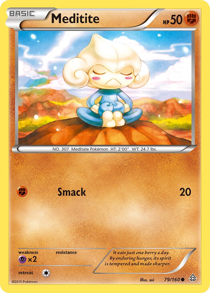 Meditite 079/164 — Primal Clash (English Pokémon TCG card)