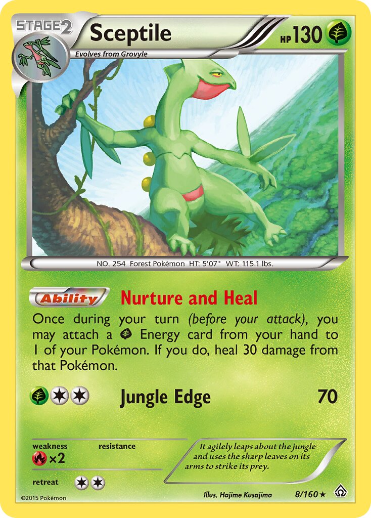 Sceptile 008/164 — Primal Clash (English Pokémon TCG card)