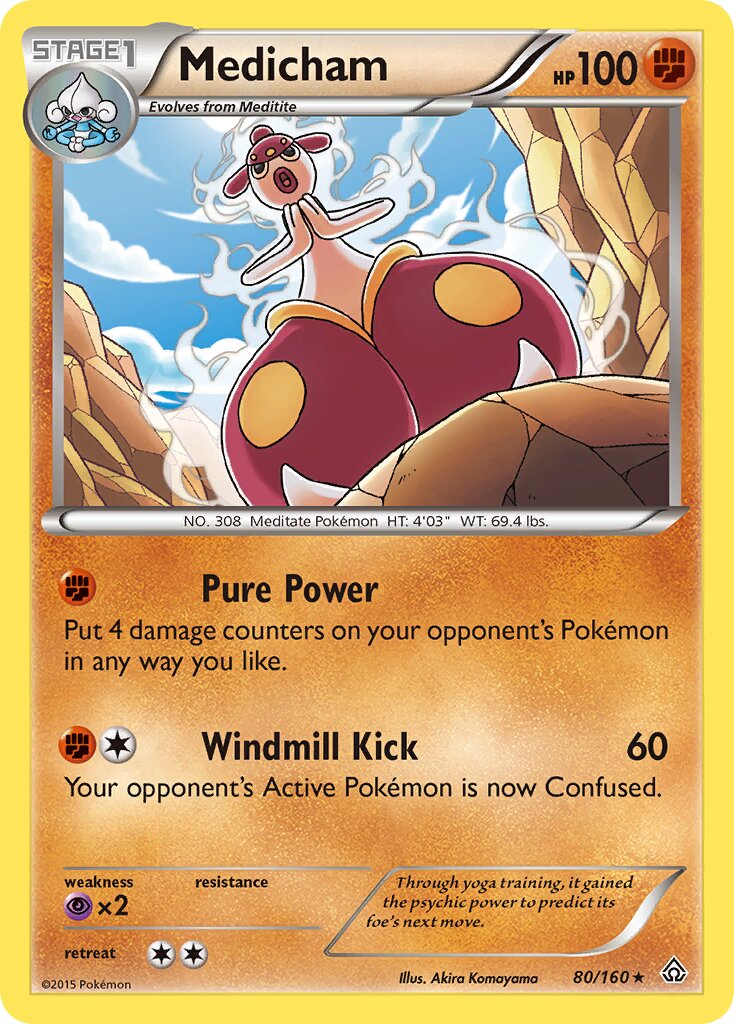 Medicham 080/164 — Primal Clash (English Pokémon TCG card)
