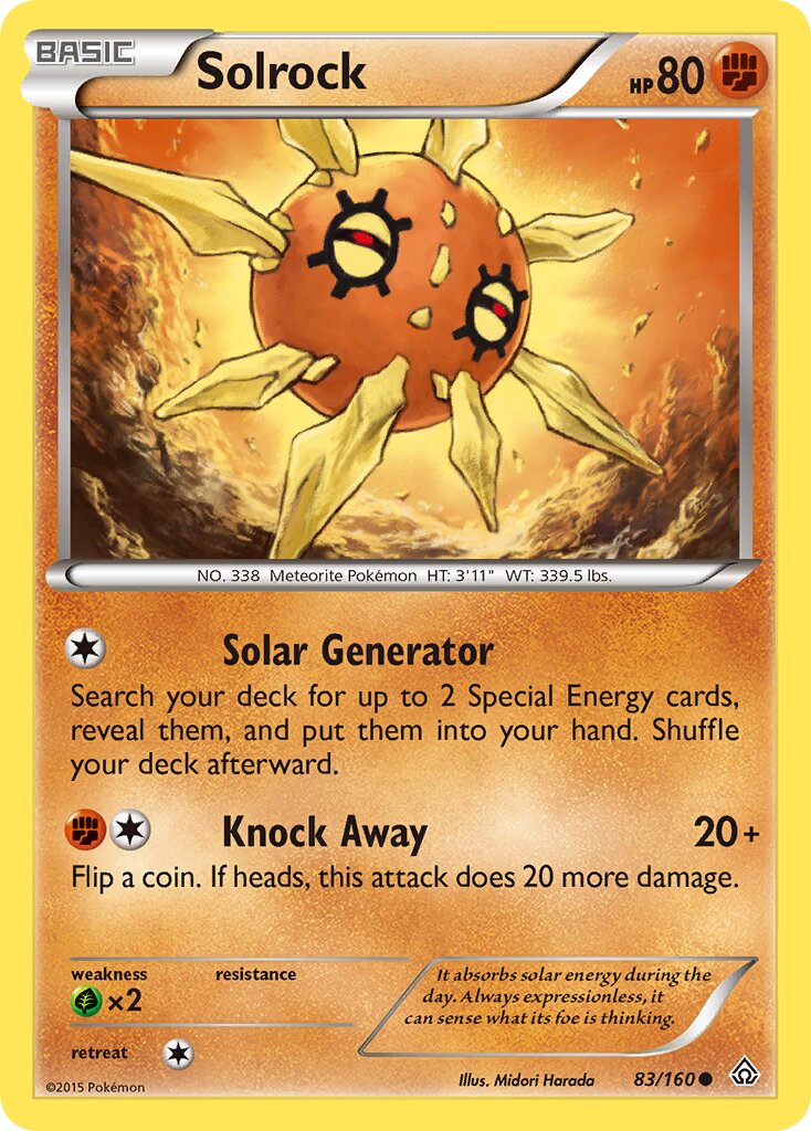 Solrock 083/164 — Primal Clash (English Pokémon TCG card)
