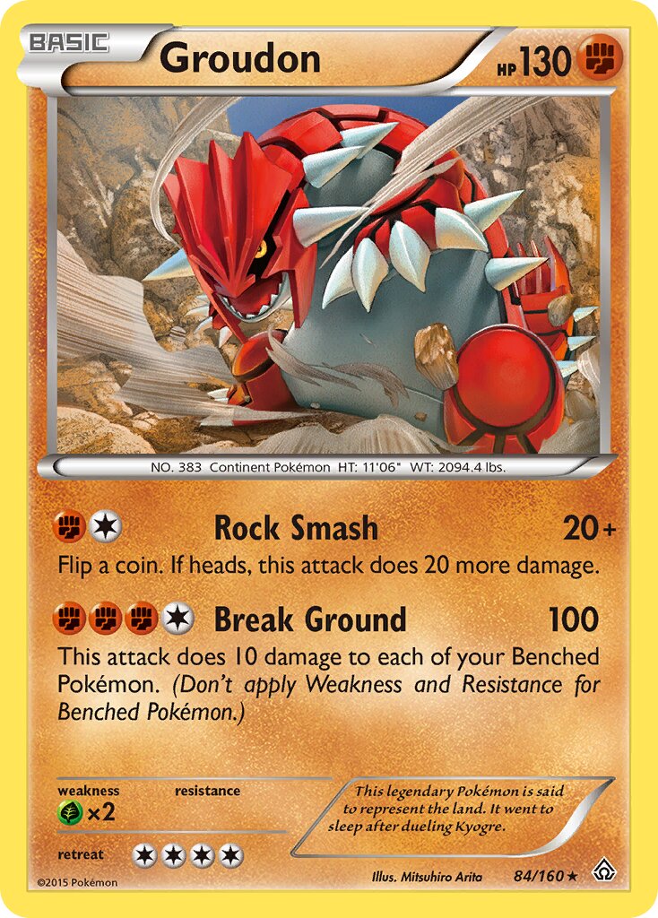 Groudon 084/164 — Primal Clash (English Pokémon TCG card)