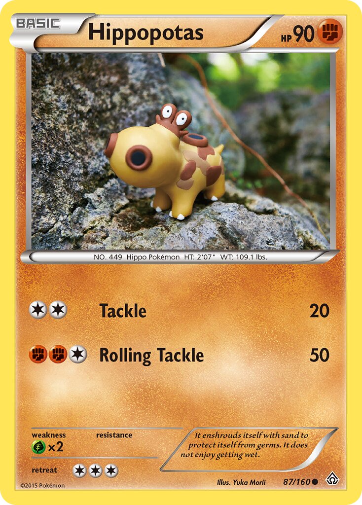 Hippopotas 087/164 — Primal Clash (English Pokémon TCG card)