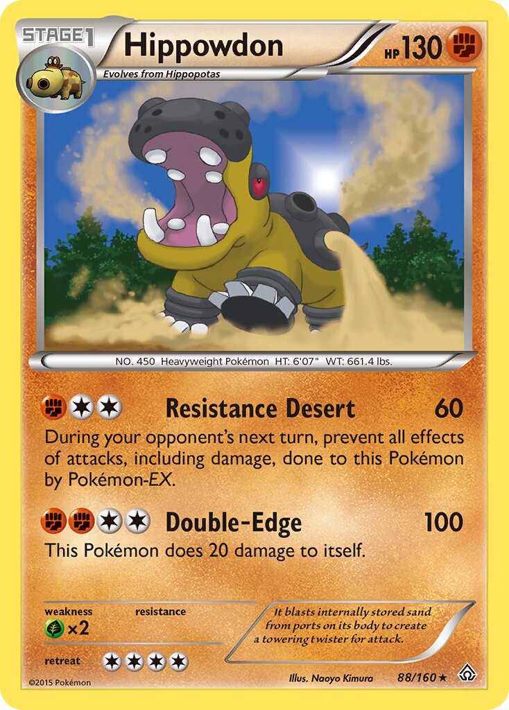 Hippowdon 088/164 — Primal Clash (English Pokémon TCG card)