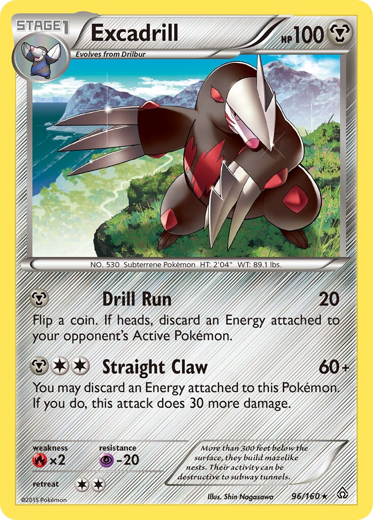 Excadrill 096/164 — Primal Clash (English Pokémon TCG card)