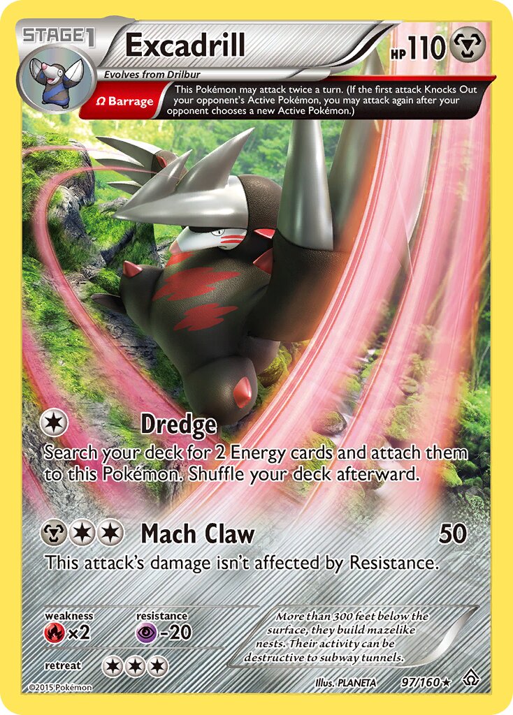 Excadrill 097/164 — Primal Clash (English Pokémon TCG card)