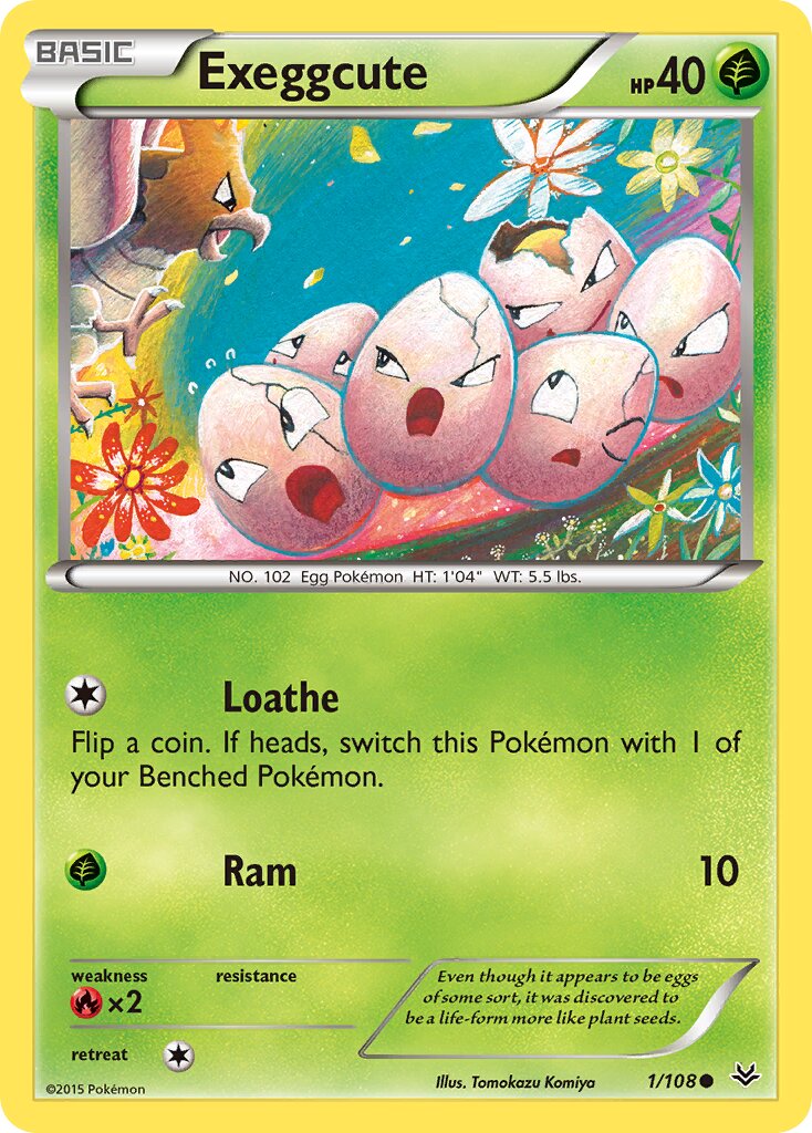 Exeggcute 001/112 — Roaring Skies (English Pokémon TCG card)