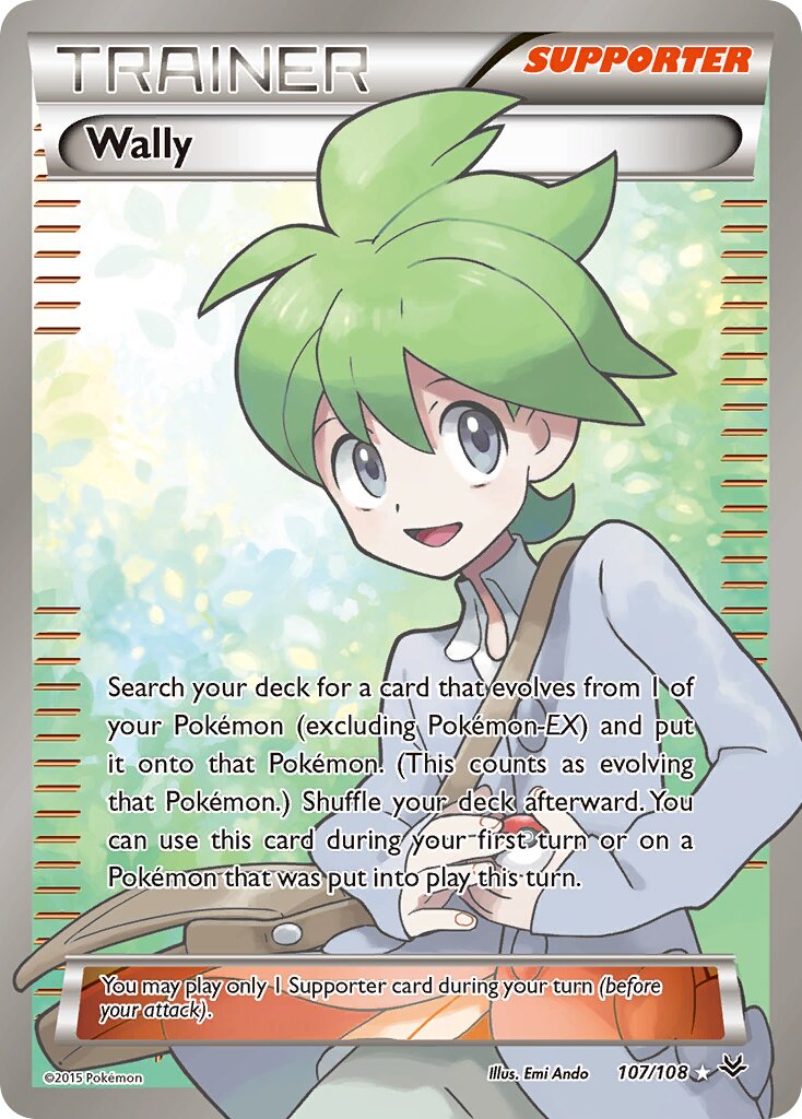 Wally 107/112 — Roaring Skies (English Pokémon TCG card)