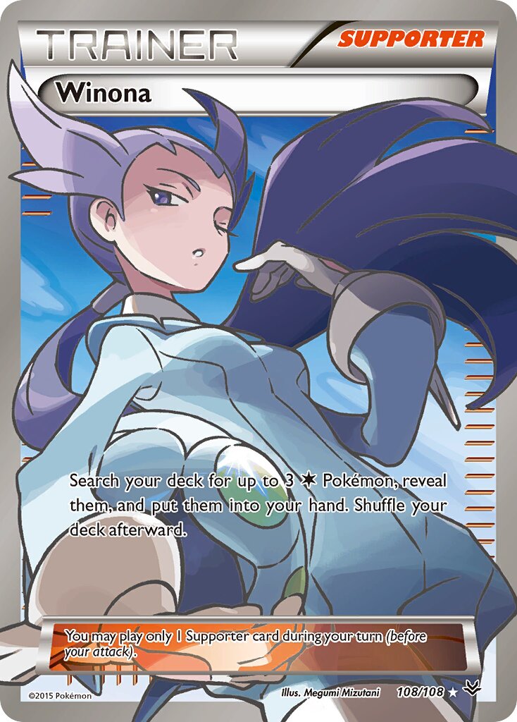 Winona 108/112 — Roaring Skies (English Pokémon TCG card)