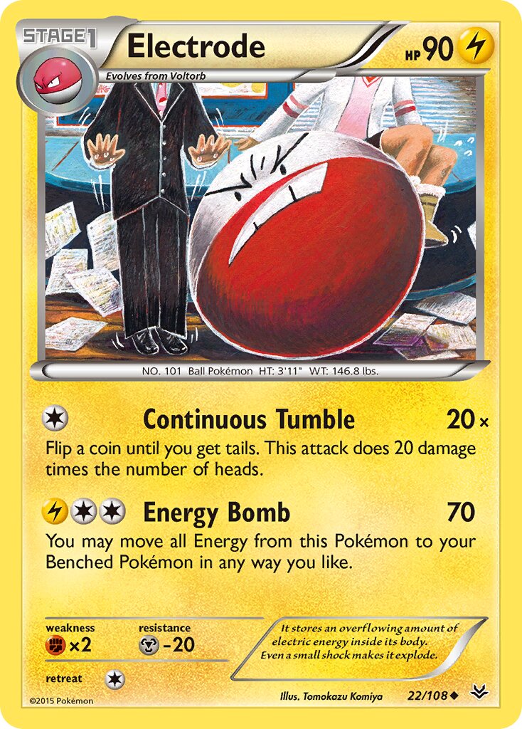 Electrode 022/112 — Roaring Skies (English Pokémon TCG card)