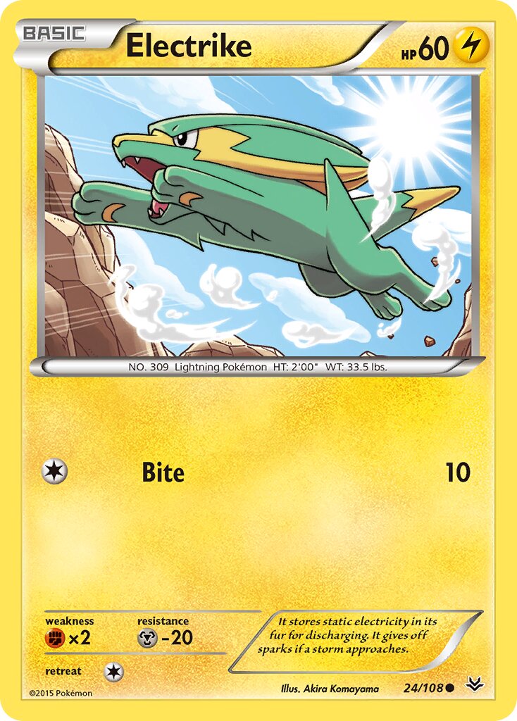 Electrike 024/112 — Roaring Skies (English Pokémon TCG card)