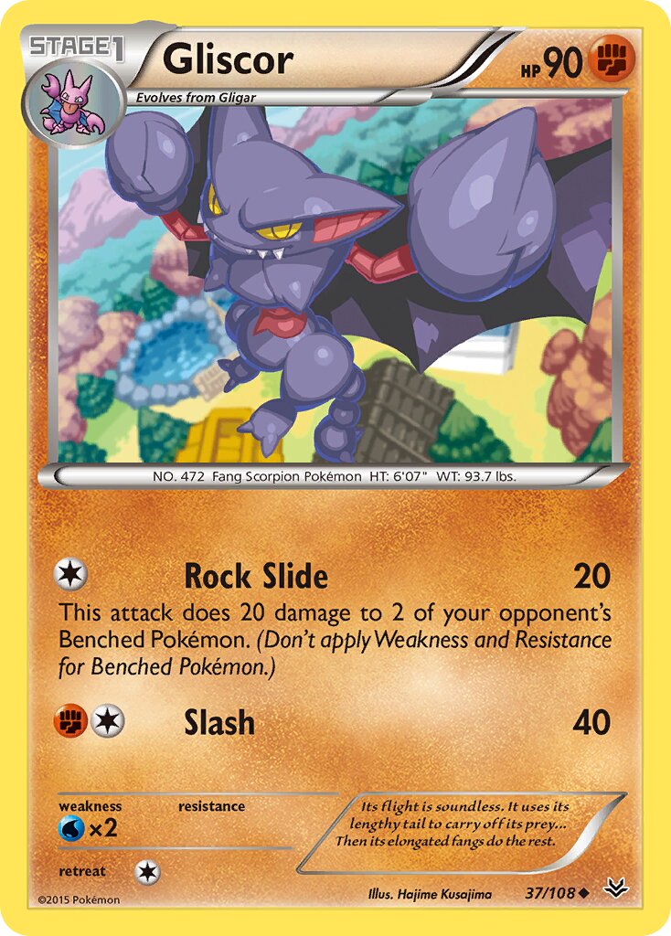Gliscor 037/112 — Roaring Skies (English Pokémon TCG card)