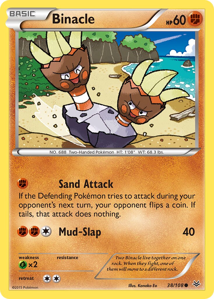 Binacle 038/112 — Roaring Skies (English Pokémon TCG card)