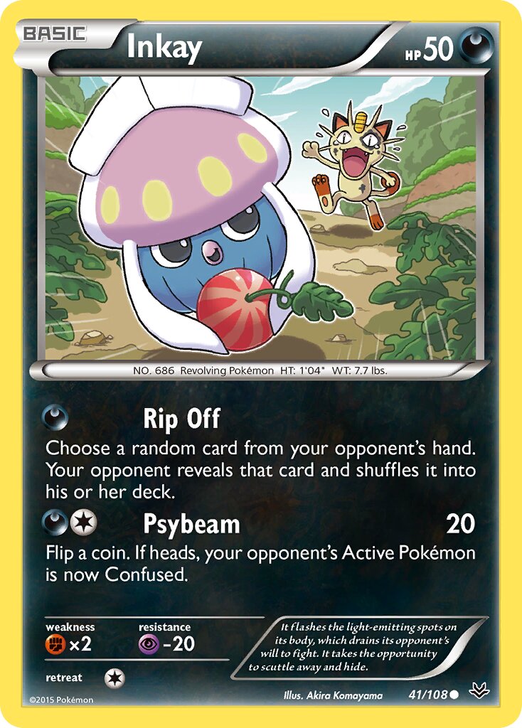 Inkay 041/112 — Roaring Skies (English Pokémon TCG card)
