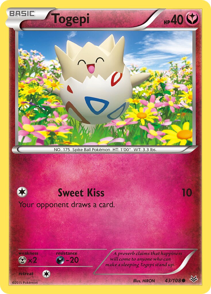 Togepi 043/112 — Roaring Skies (English Pokémon TCG card)
