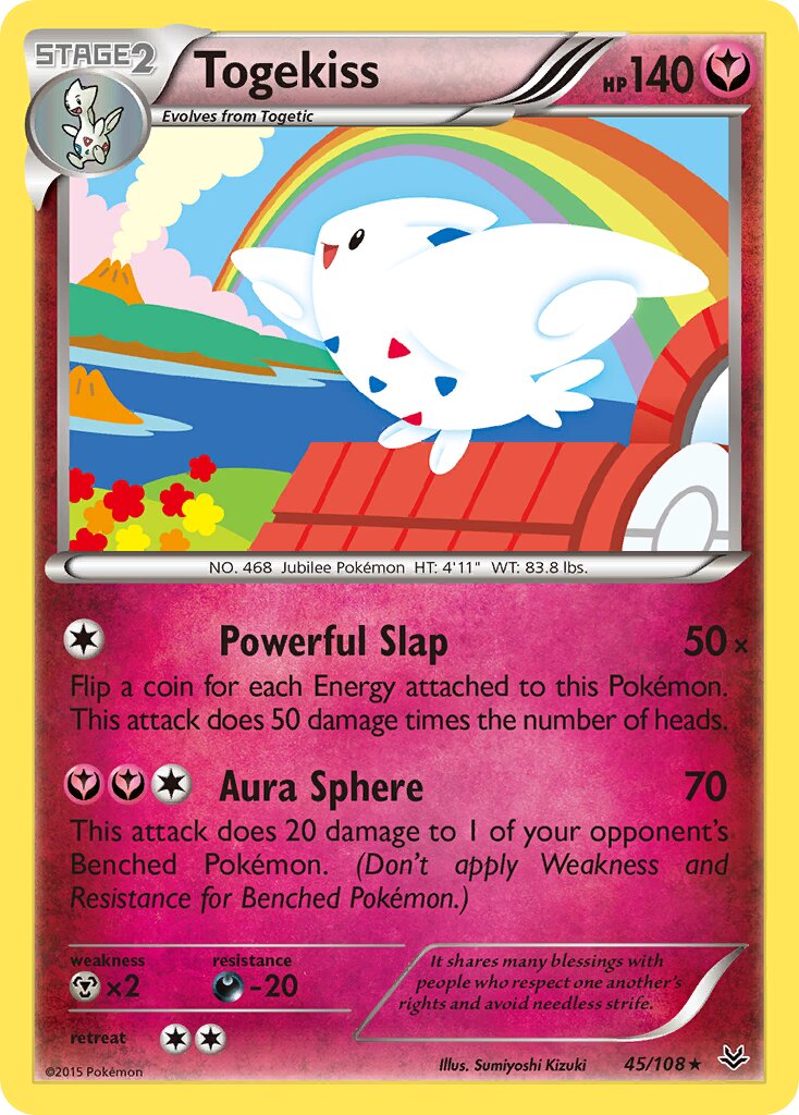 Togekiss 045/112 — Roaring Skies (English Pokémon TCG card)