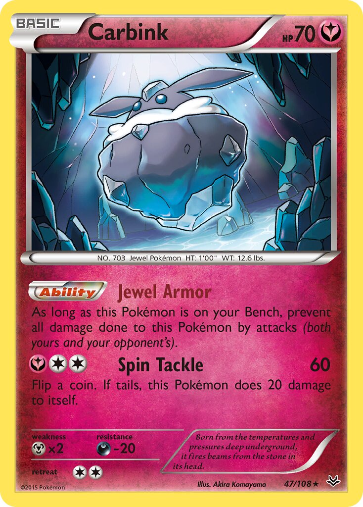 Carbink 047/112 — Roaring Skies (English Pokémon TCG card)