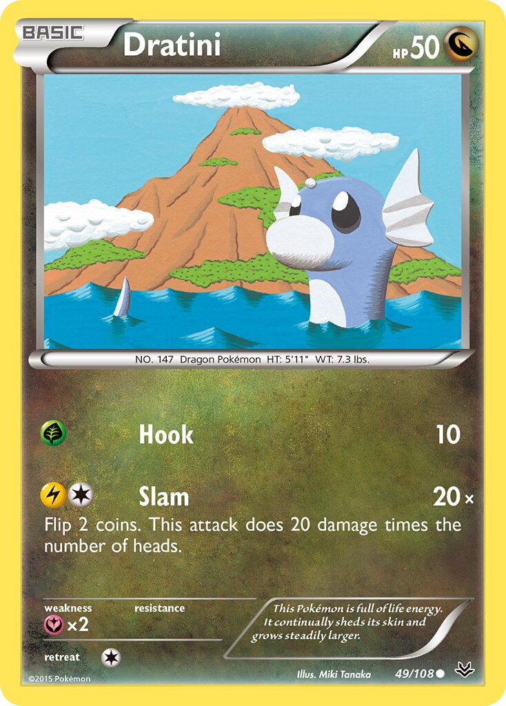Dratini 049/112 — Roaring Skies (English Pokémon TCG card)