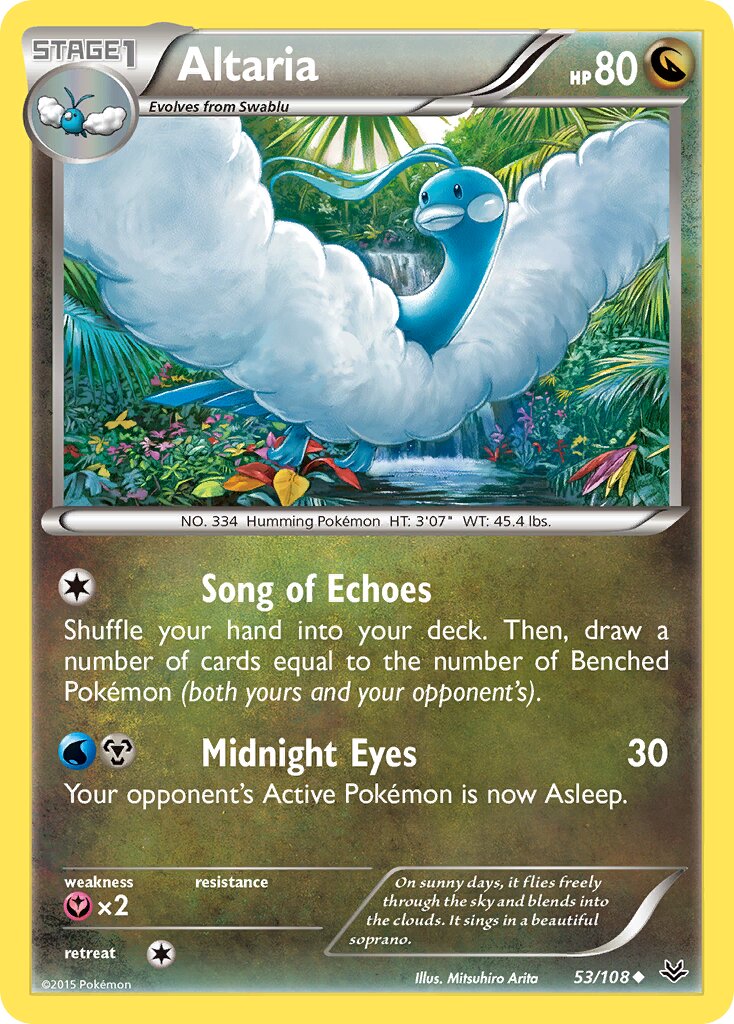 Altaria 053/112 — Roaring Skies (English Pokémon TCG card)