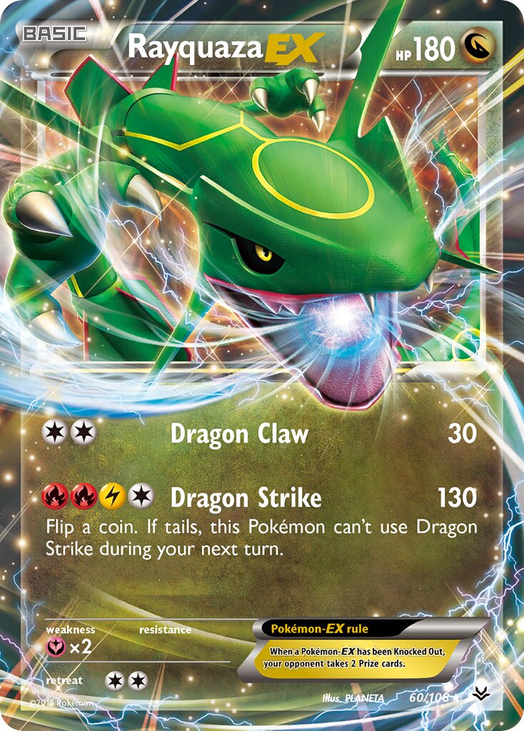 Rayquaza-EX 060/112 — Roaring Skies (English Pokémon TCG card)