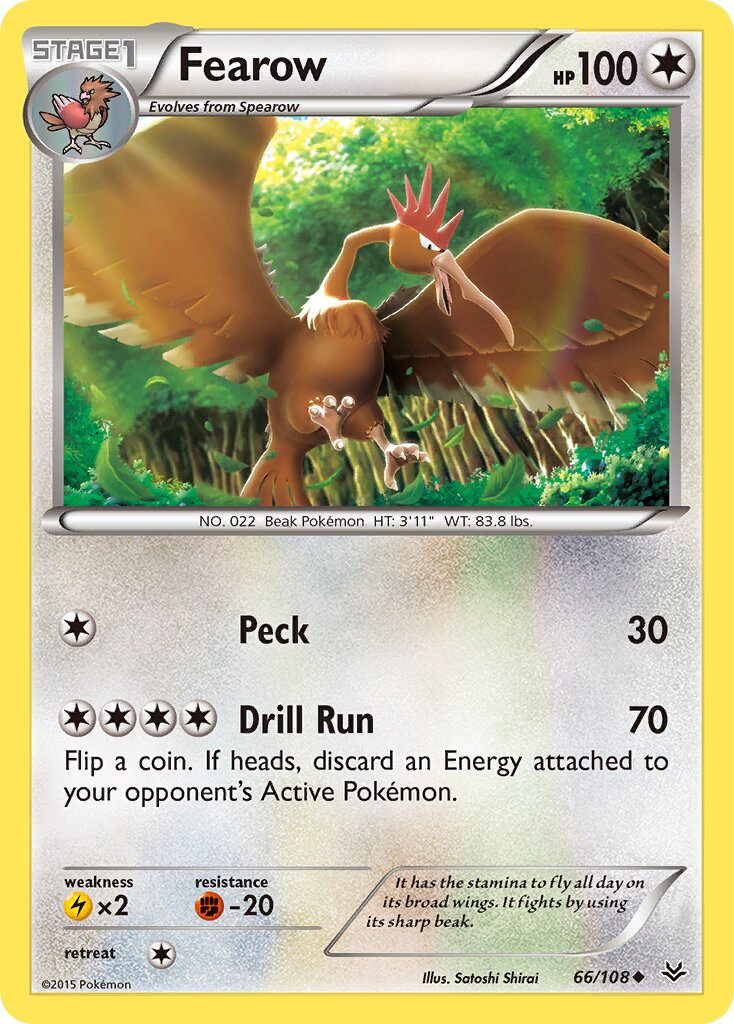 Fearow 066/112 — Roaring Skies (English Pokémon TCG card)