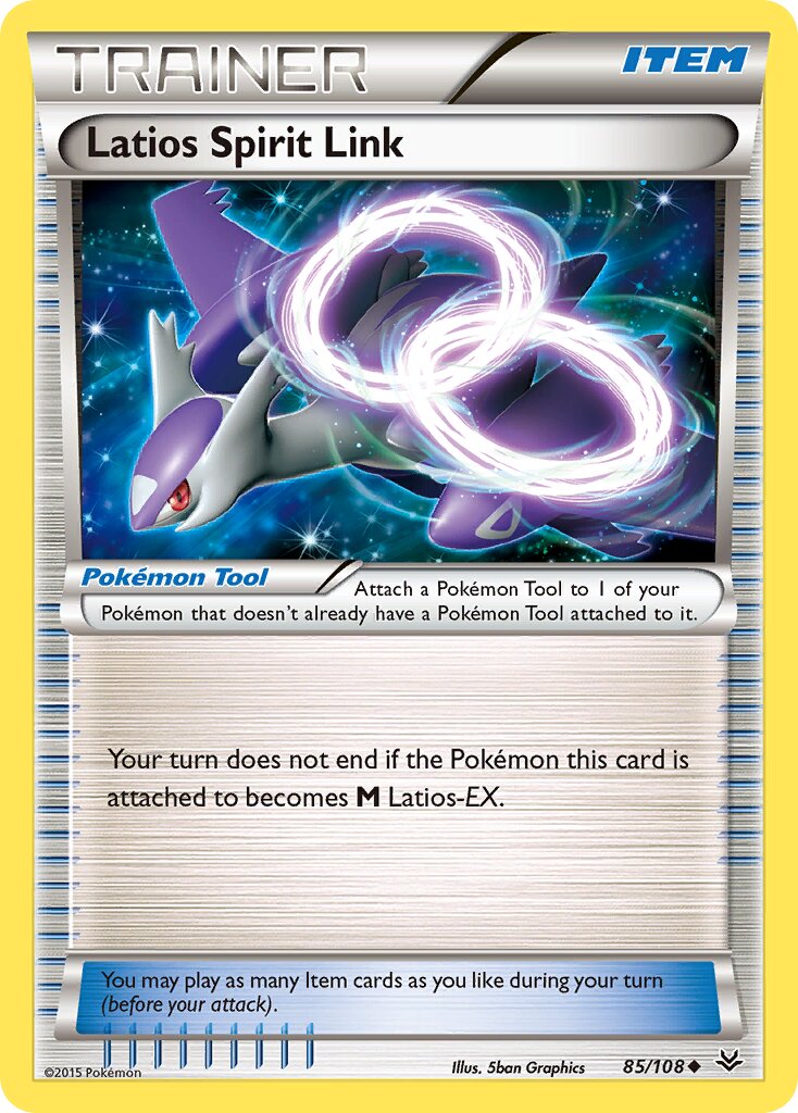 Latios Spirit Link 085/112 — Roaring Skies (English Pokémon TCG card)