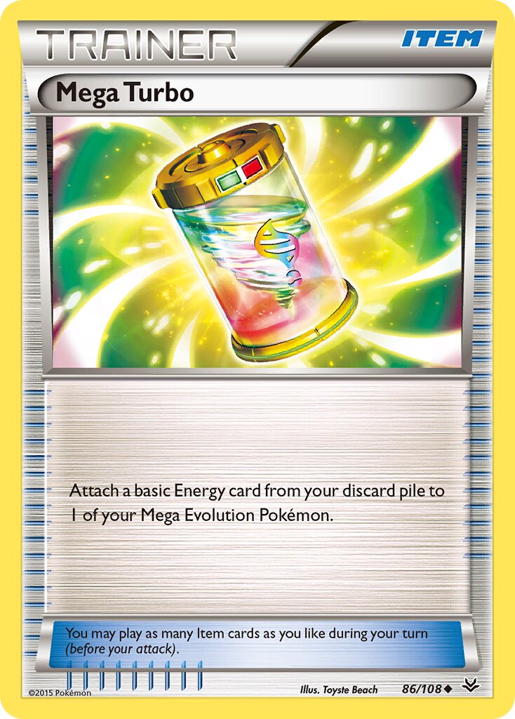 Mega Turbo 086/112 — Roaring Skies (English Pokémon TCG card)