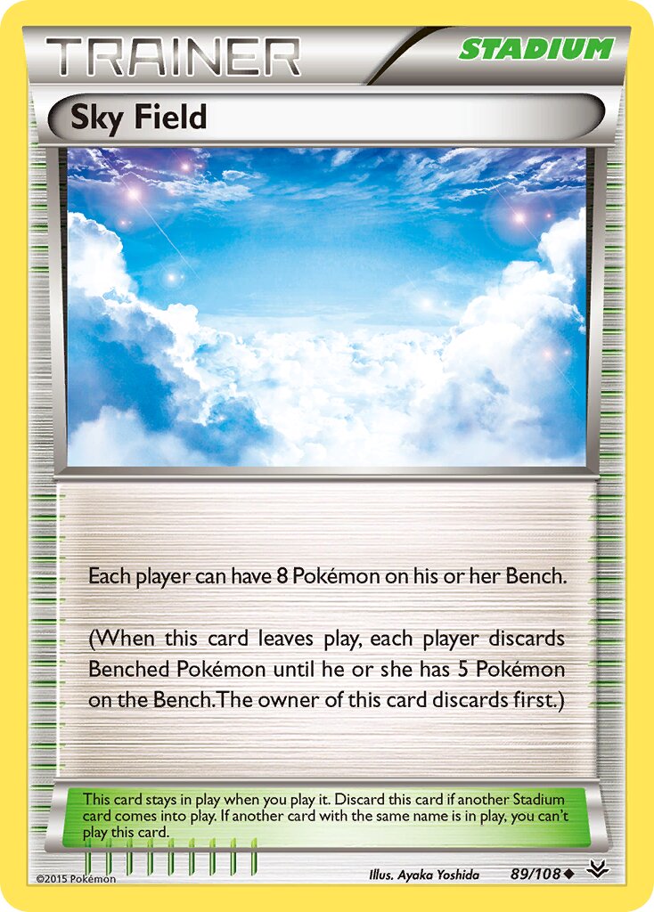 Sky Field 089/112 — Roaring Skies (English Pokémon TCG card)