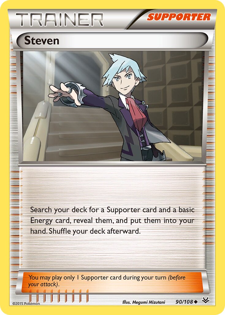 Steven 090/112 — Roaring Skies (English Pokémon TCG card)