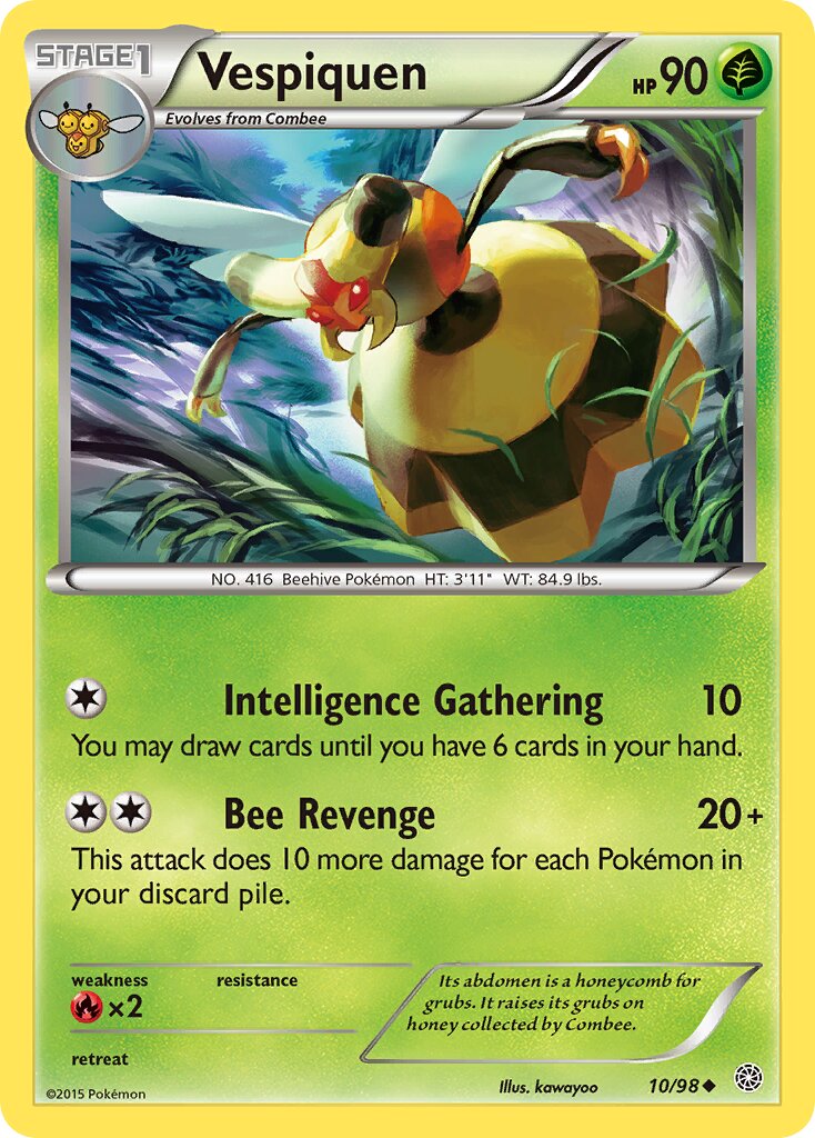 Vespiquen 010/101 — Ancient Origins (English Pokémon TCG card)