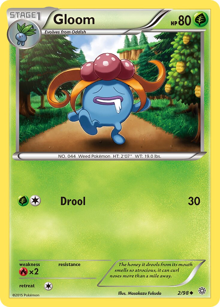 Gloom 002/101 — Ancient Origins (English Pokémon TCG card)