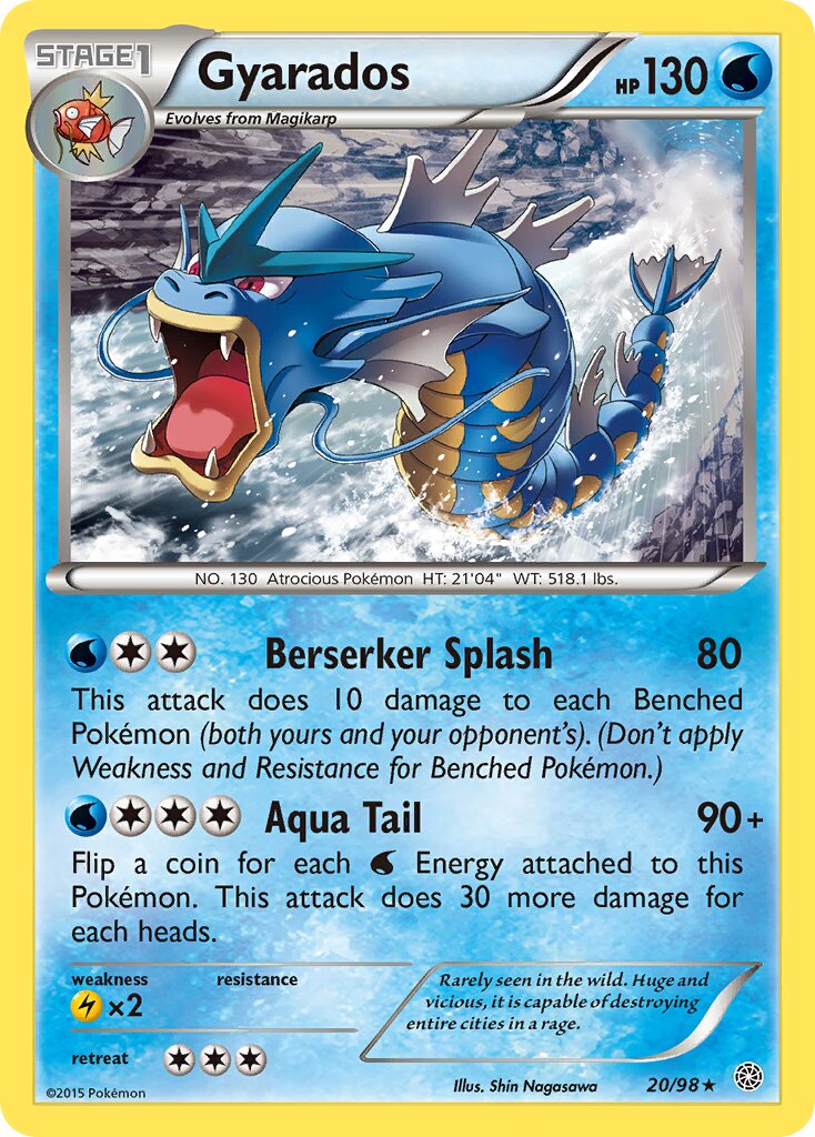 Gyarados 020/101 — Ancient Origins (English Pokémon TCG card)