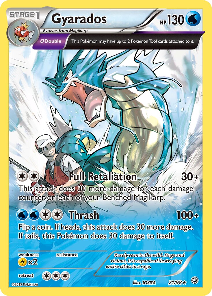 Gyarados 021/101 — Ancient Origins (English Pokémon TCG card)