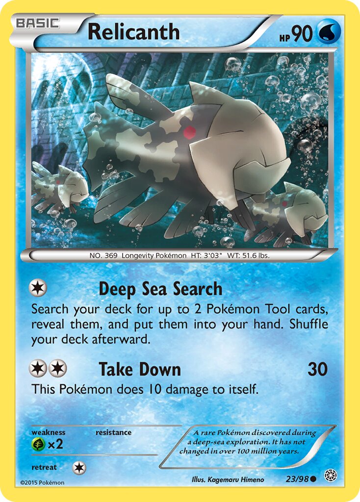 Relicanth 023/101 — Ancient Origins (English Pokémon TCG card)