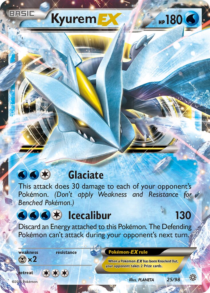 Kyurem-EX 025/101 — Ancient Origins (English Pokémon TCG card)