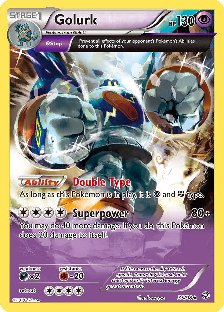 Golurk 035/101 — Ancient Origins (English Pokémon TCG card)