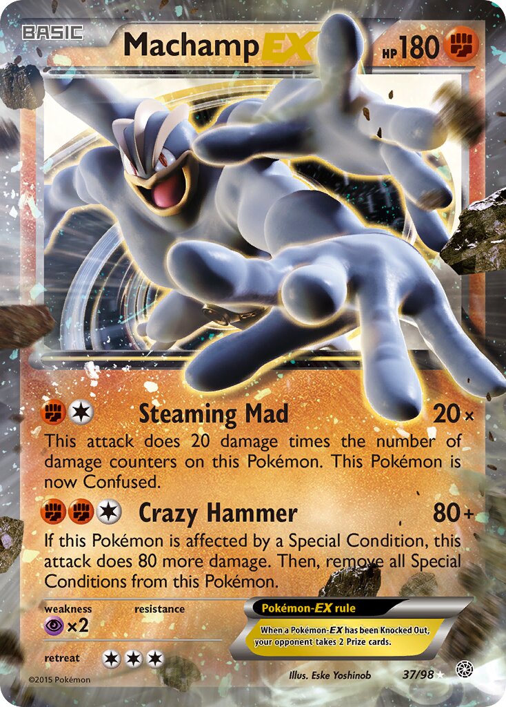 Machamp-EX 037/101 — Ancient Origins (English Pokémon TCG card)