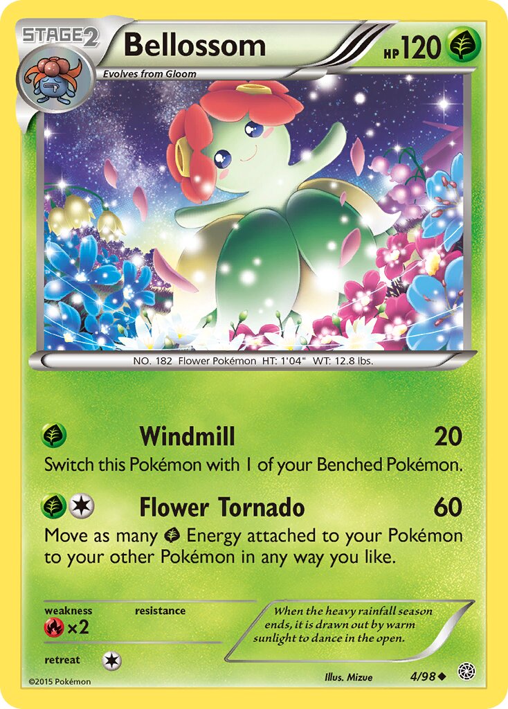 Bellossom 004/101 — Ancient Origins (English Pokémon TCG card)