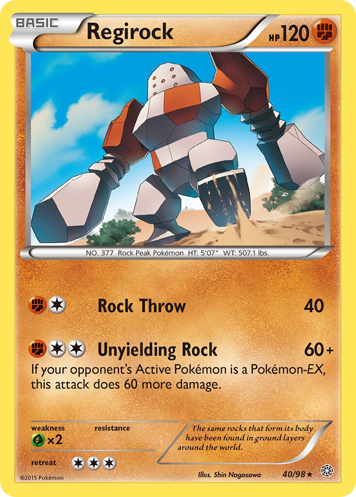 Regirock 040/101 — Ancient Origins (English Pokémon TCG card)