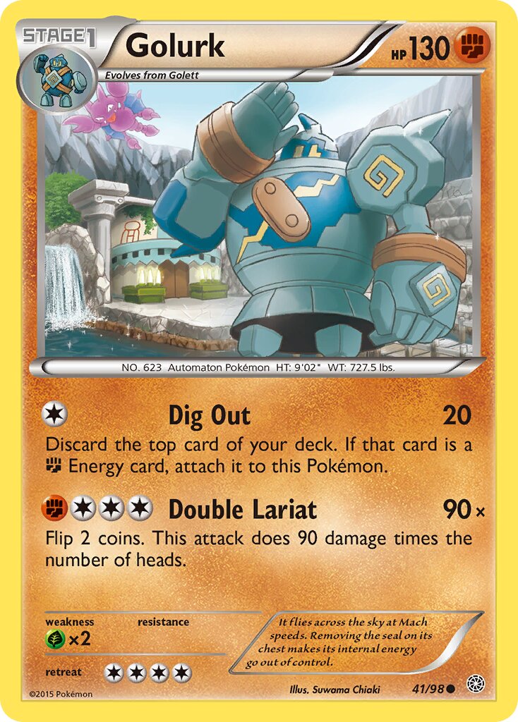 Golurk 041/101 — Ancient Origins (English Pokémon TCG card)