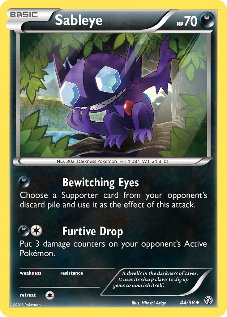 Sableye 044/101 — Ancient Origins (English Pokémon TCG card)