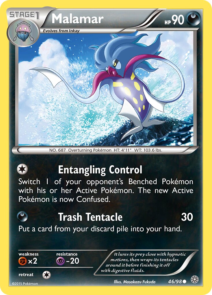 Malamar 046/101 — Ancient Origins (English Pokémon TCG card)