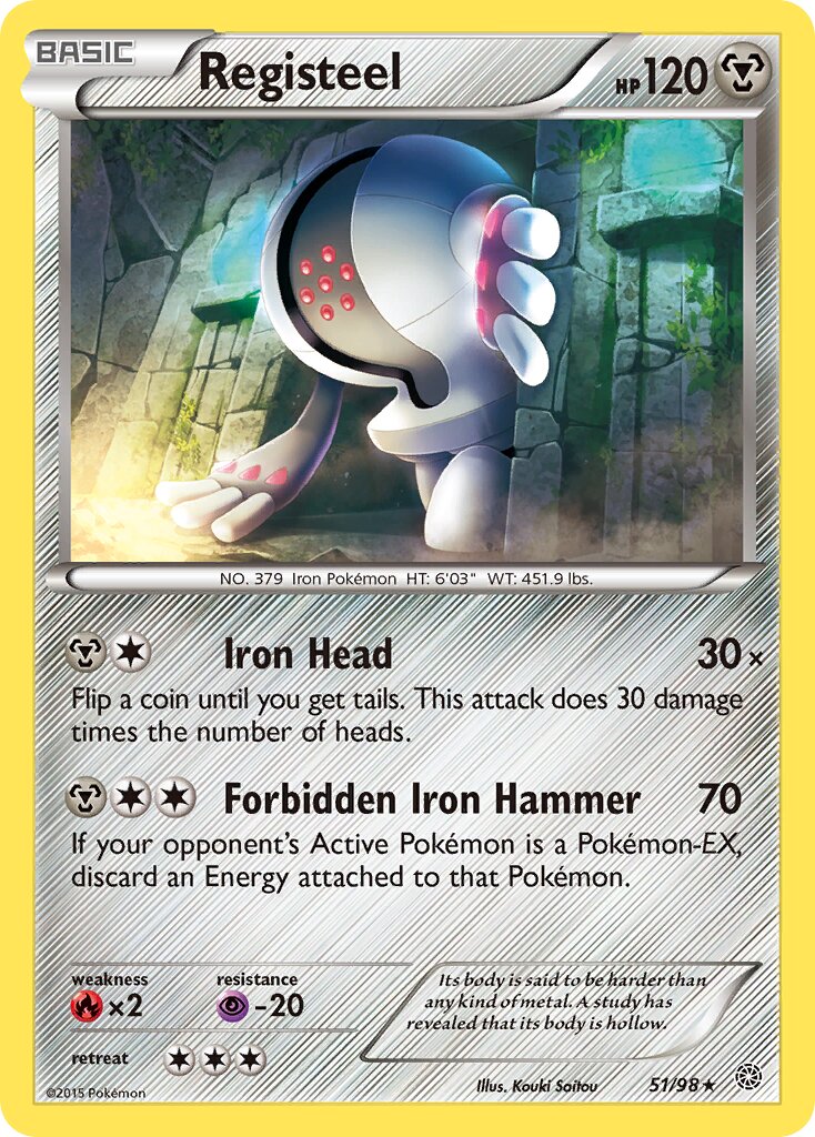 Registeel 051/101 — Ancient Origins (English Pokémon TCG card)