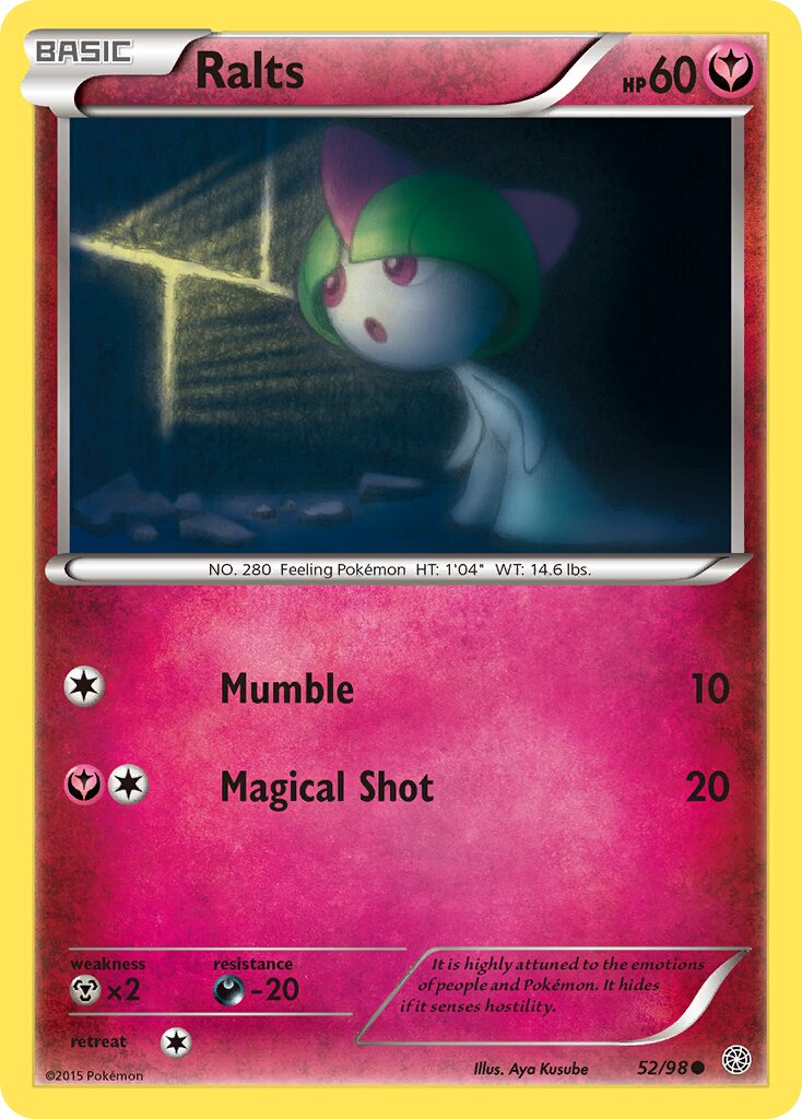 Ralts 052/101 — Ancient Origins (English Pokémon TCG card)