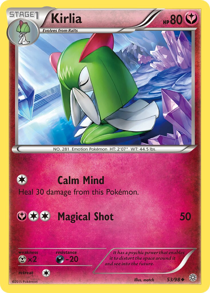 Kirlia 053/101 — Ancient Origins (English Pokémon TCG card)