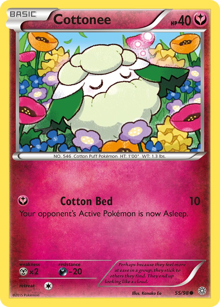 Cottonee 055/101 — Ancient Origins (English Pokémon TCG card)