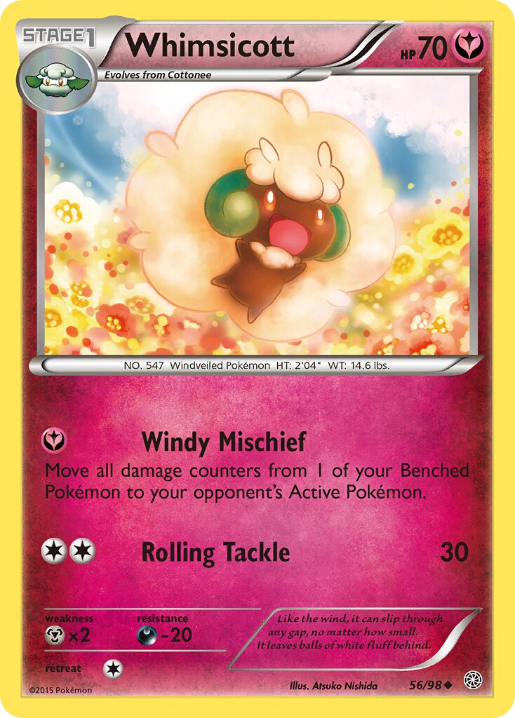 Whimsicott 056/101 — Ancient Origins (English Pokémon TCG card)