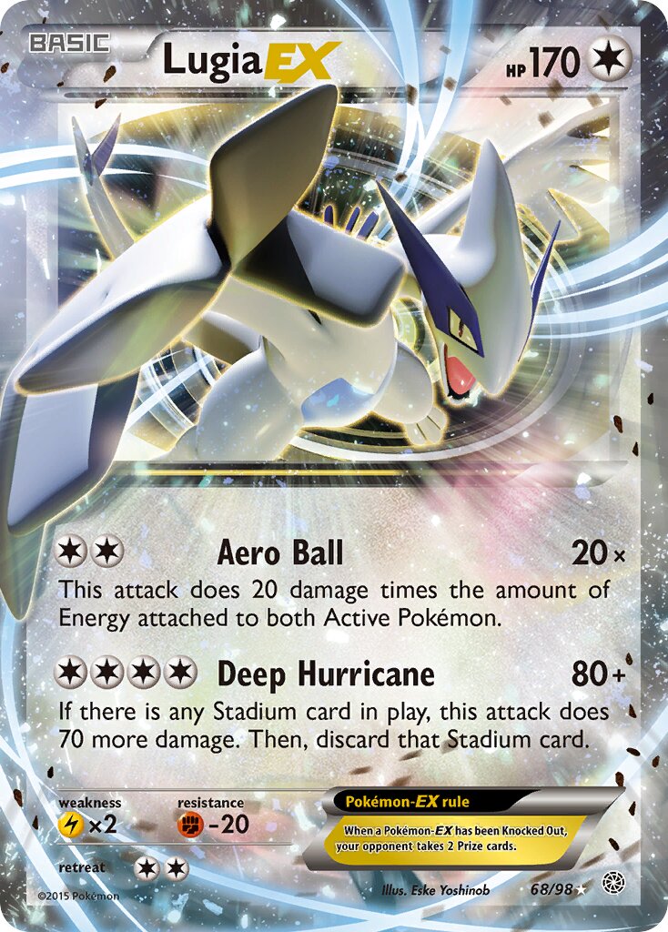 Lugia-EX 068/101 — Ancient Origins (English Pokémon TCG card)