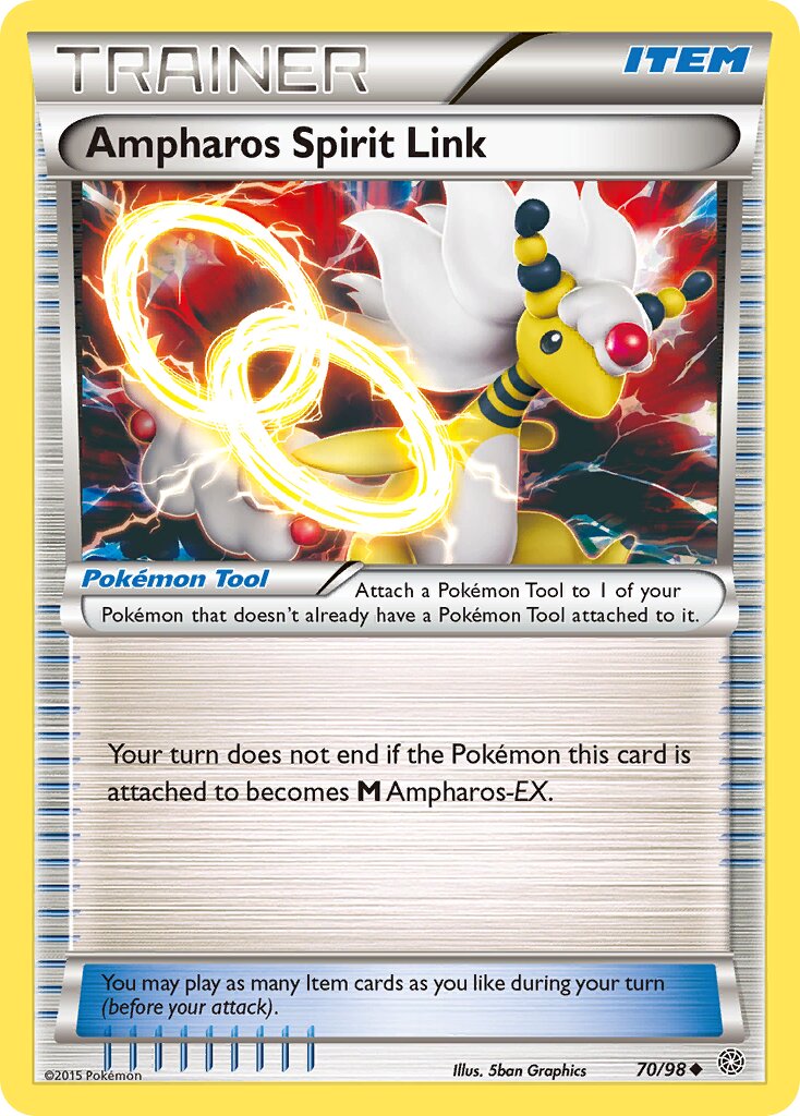 Ampharos Spirit Link 070/101 — Ancient Origins (English Pokémon TCG card)