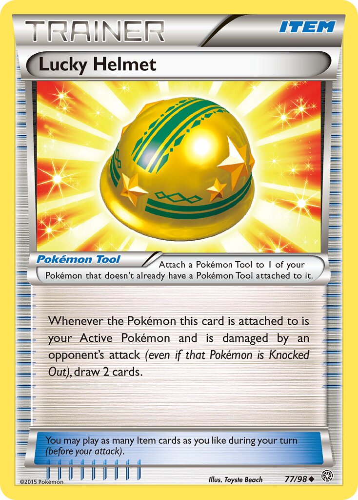 Lucky Helmet 077/101 — Ancient Origins (English Pokémon TCG card)